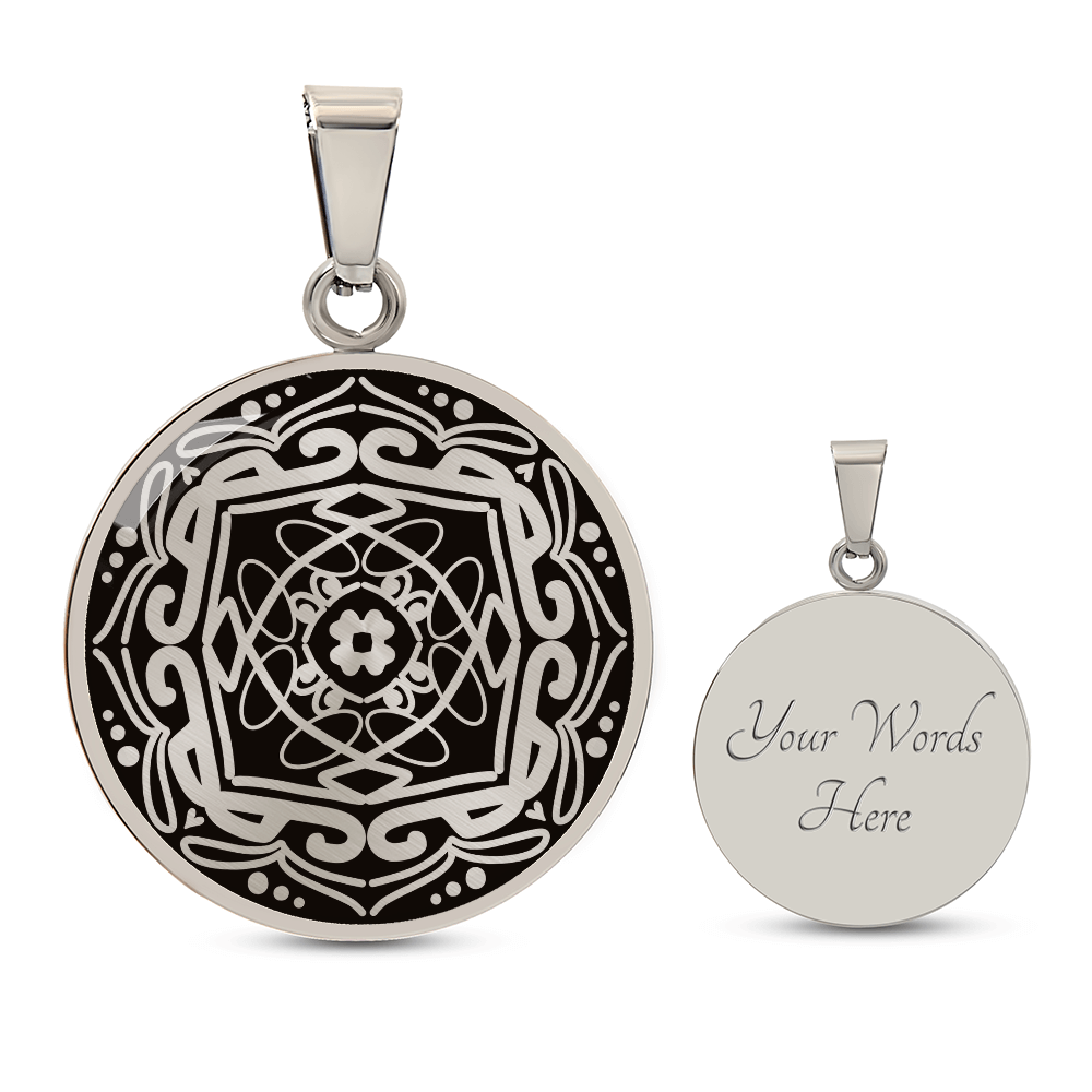 Wordala Word Mandala Necklace "POWER"