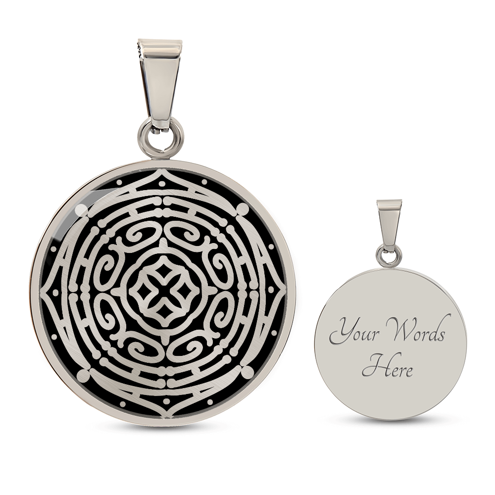 Wordala Word Mandala Necklace "ALOHA"