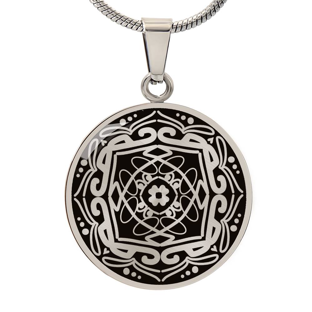 Wordala Word Mandala Necklace "POWER"