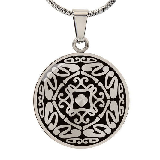 Mantrandala™ Word Mandala Necklace "RISE"
