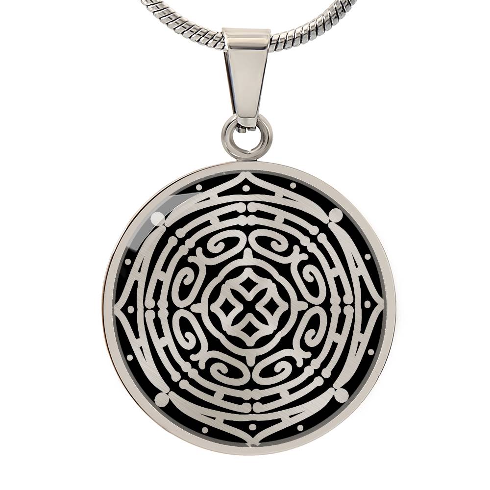 Wordala Word Mandala Necklace "ALOHA"