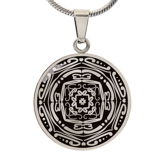 Mantrandala™ Word Mandala Necklace "BECOMING"