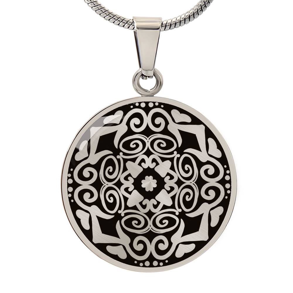 Wordala Word Mandala Necklace "JOY"