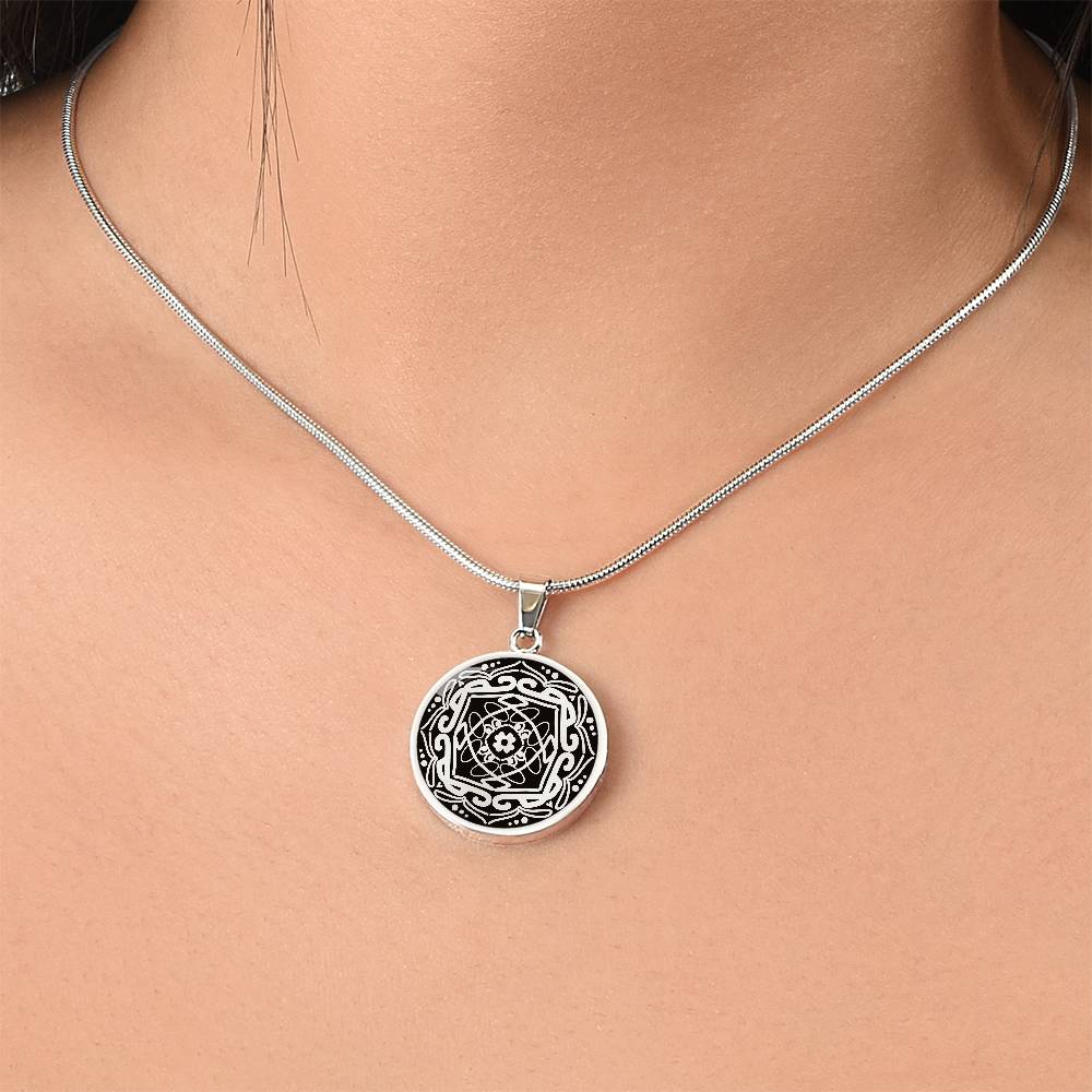 Wordala Word Mandala Necklace "POWER"