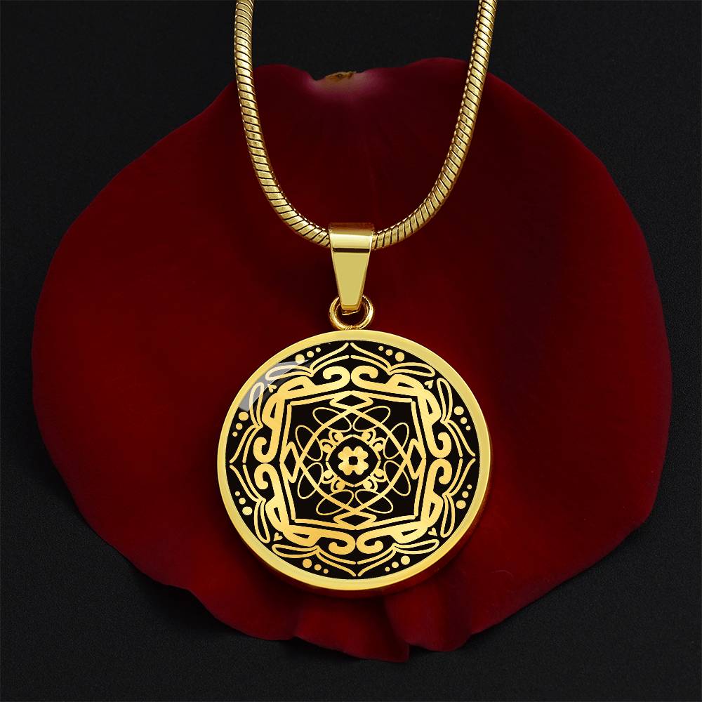 Wordala Word Mandala Necklace "POWER"