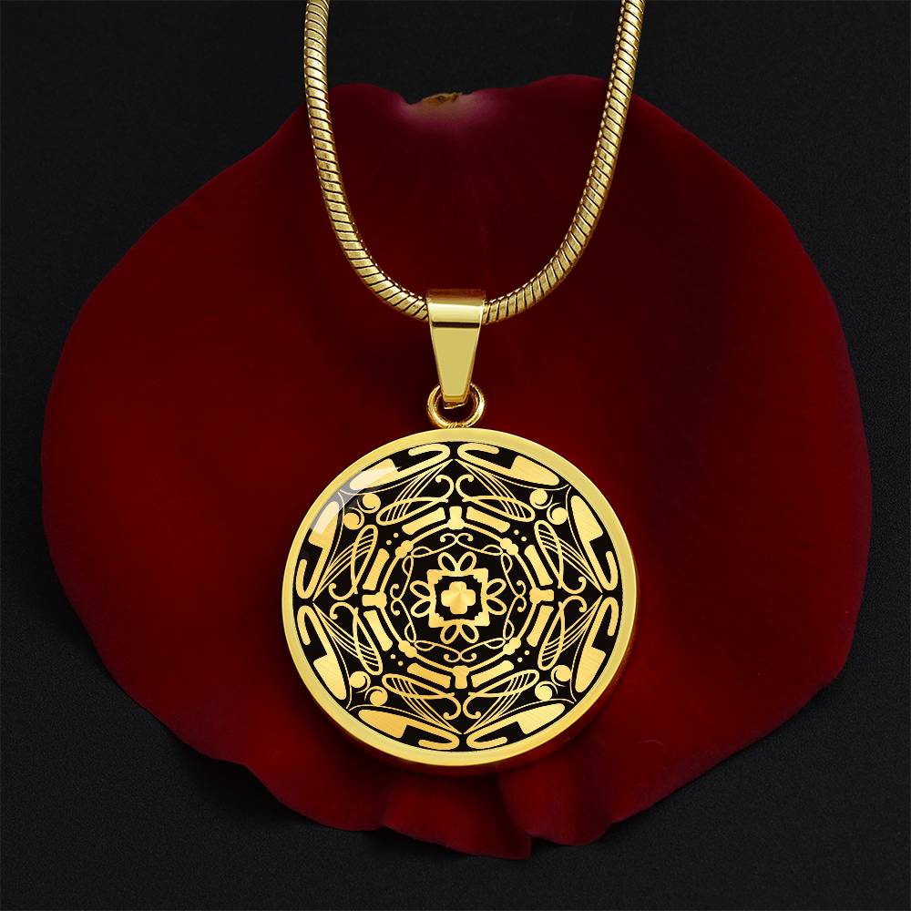 Wordala Word Mandala Necklace "BELIEVE"