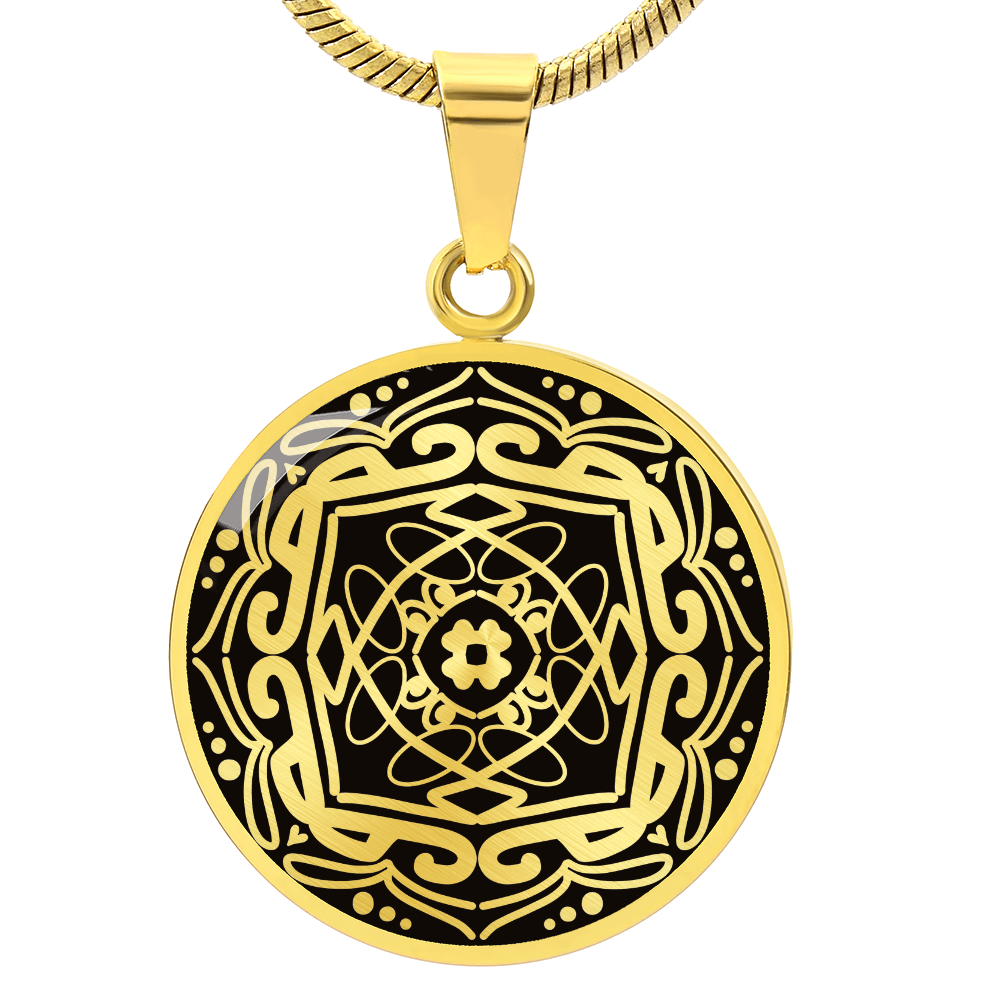 Wordala Word Mandala Necklace "POWER"