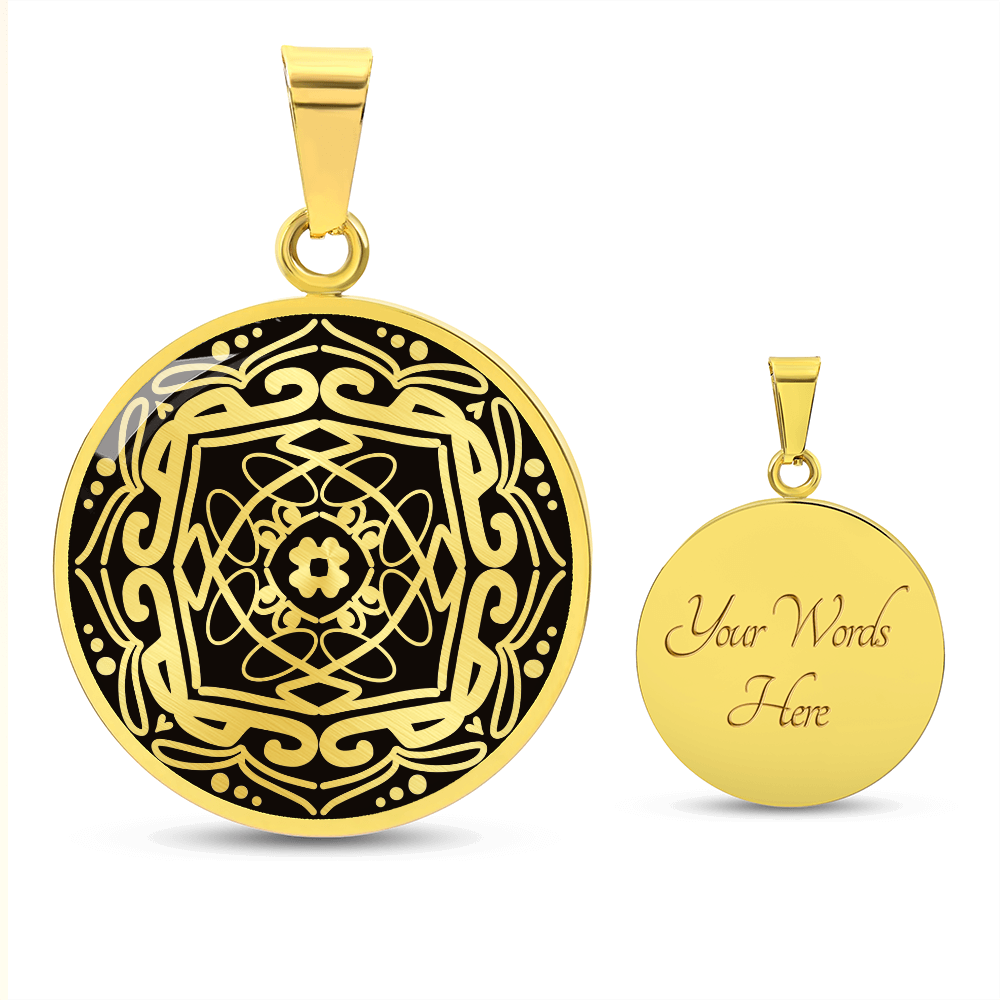 Wordala Word Mandala Necklace "POWER"